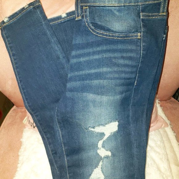 SO Low Rise Ankle Jean Dark Wash - Picture 1 of 11